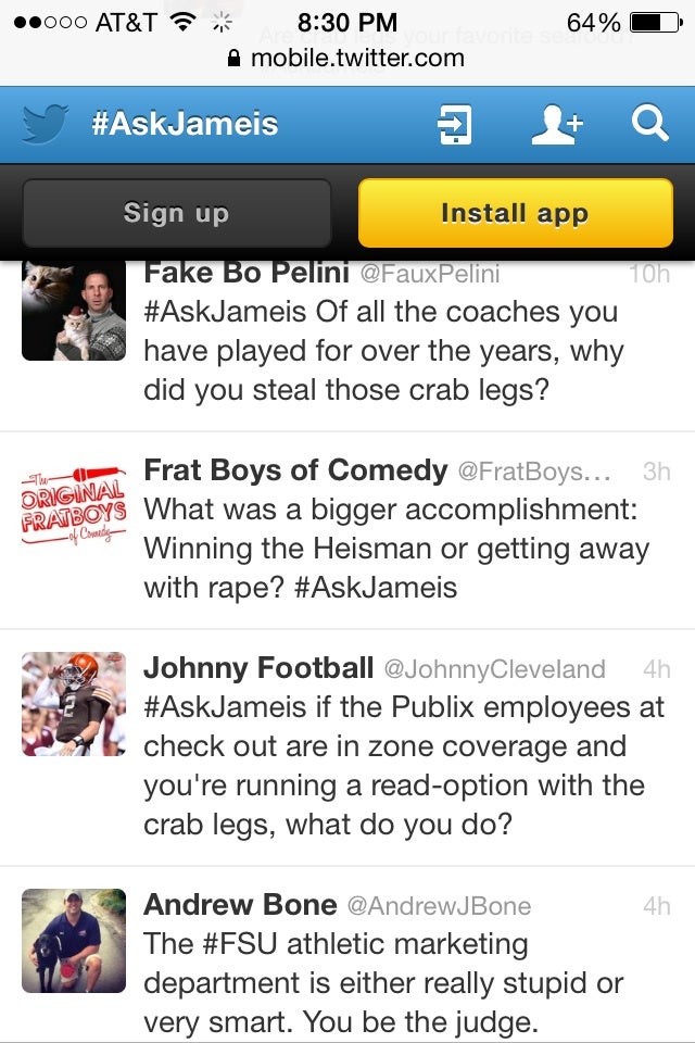[Q &A] 你今天 #AskJameis 了嗎?